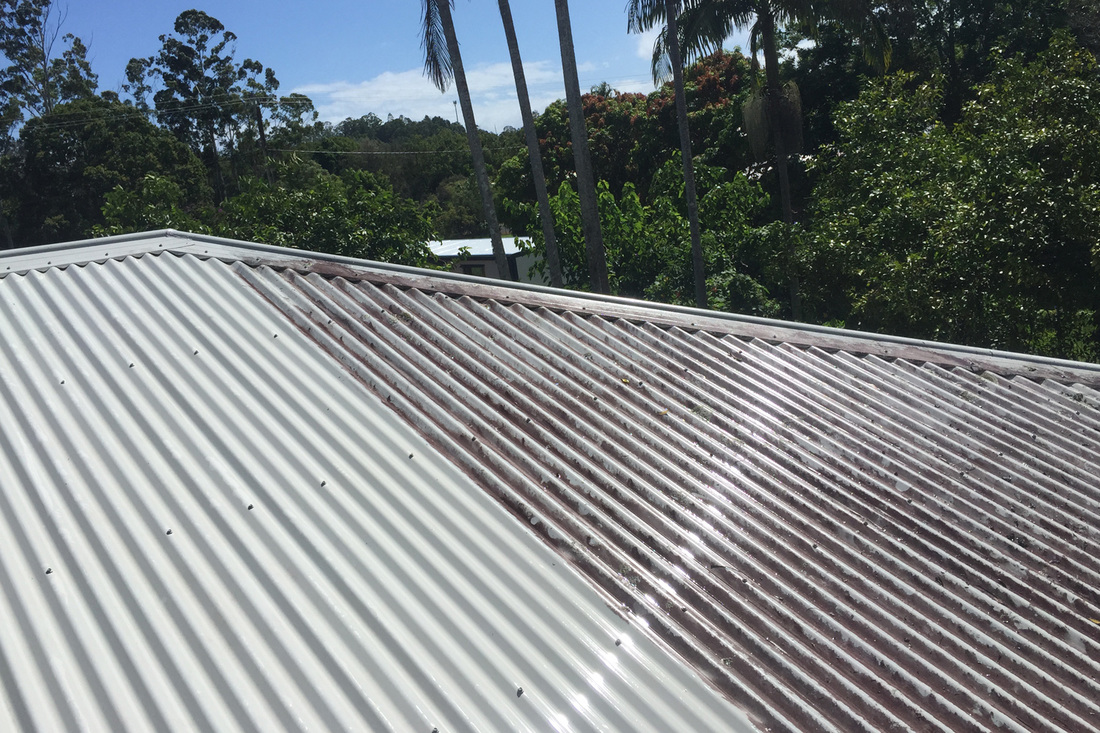 Picture of a Roof pressure cleaned